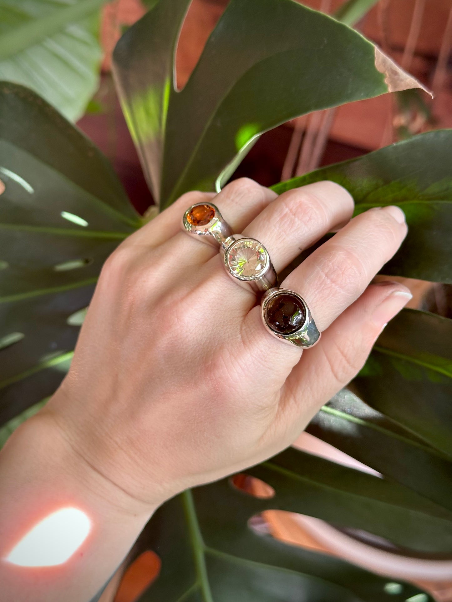 spessartine garnet ring