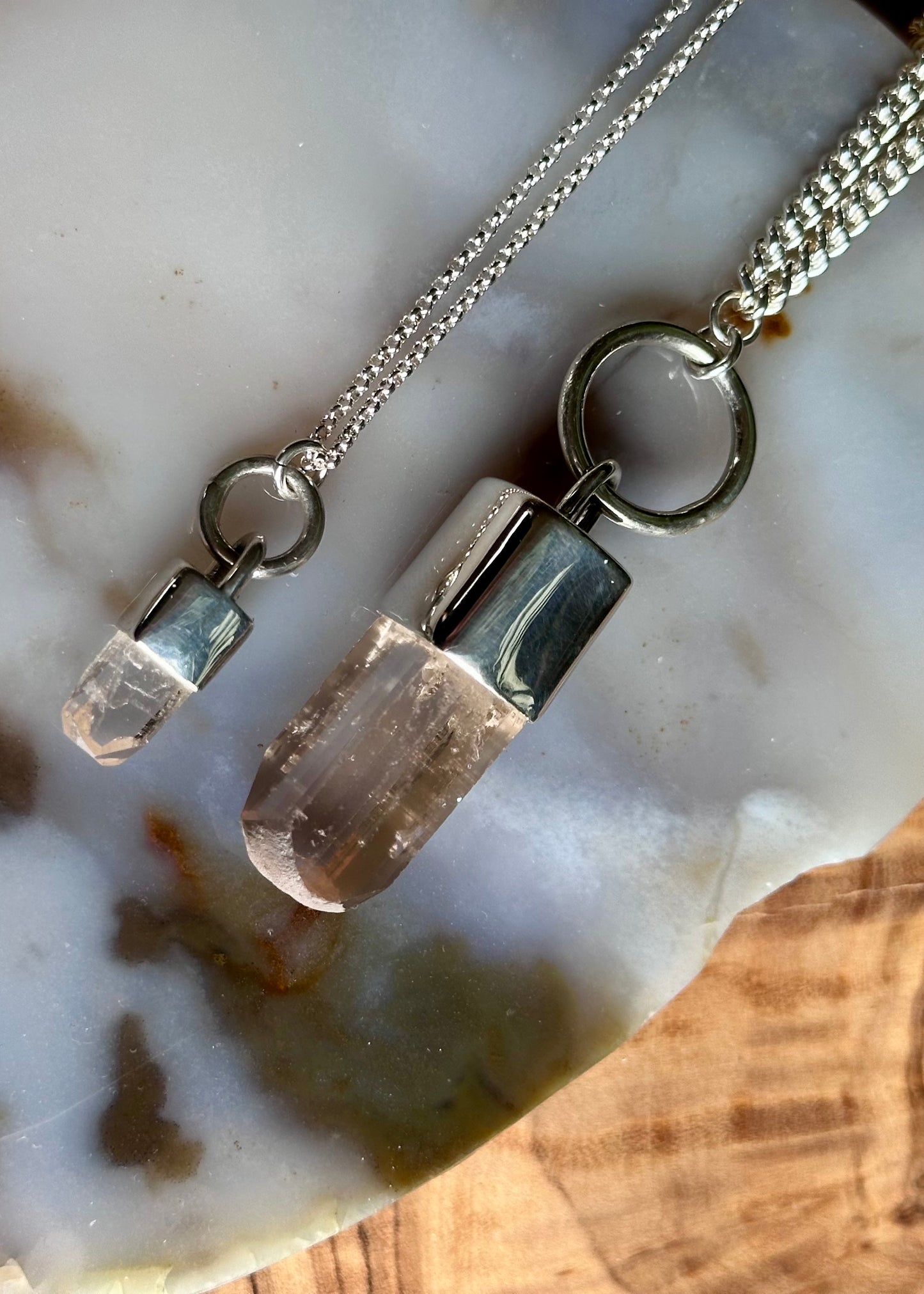 small katlang topaz crystal pendant