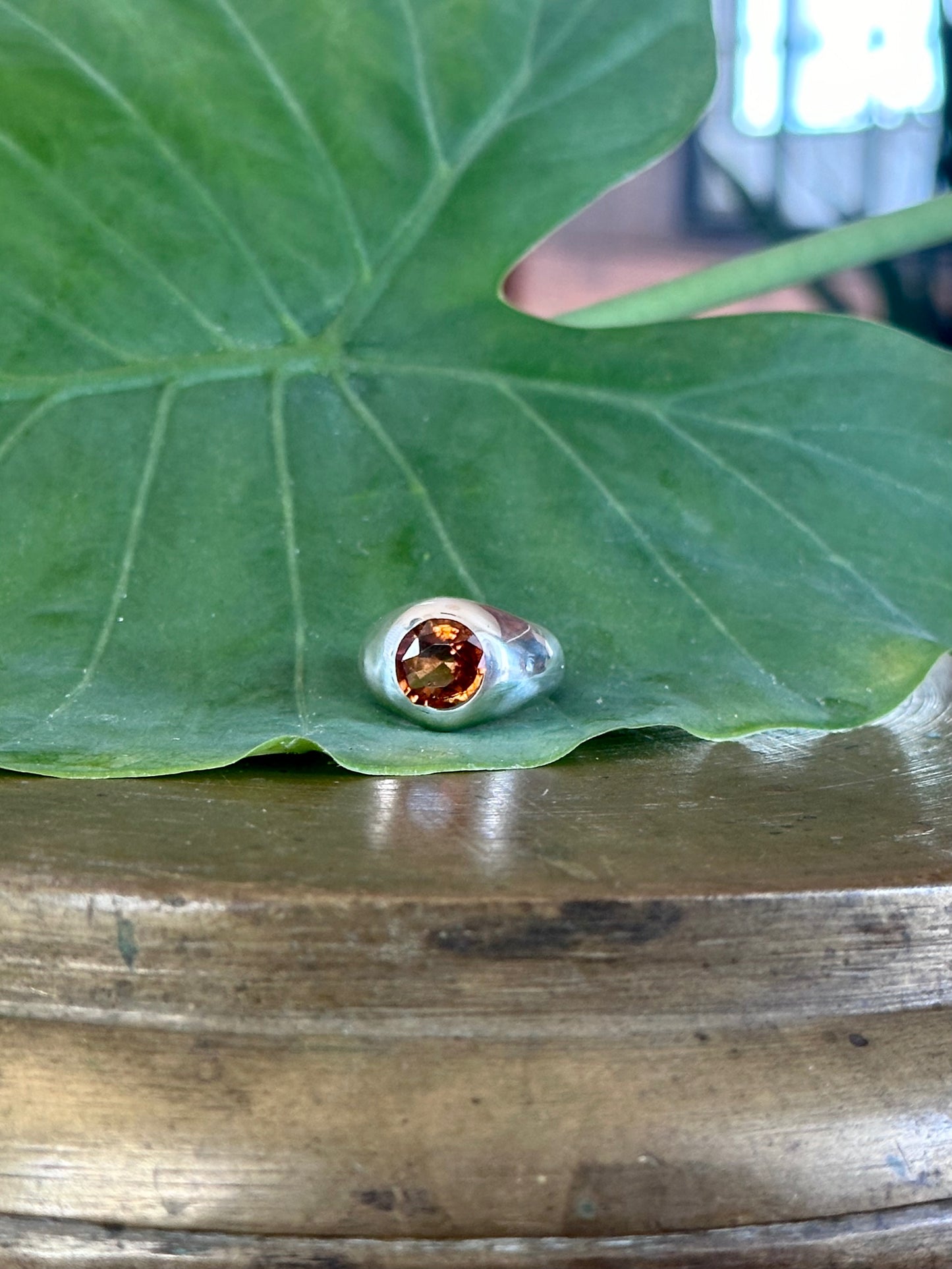 spessartine garnet ring