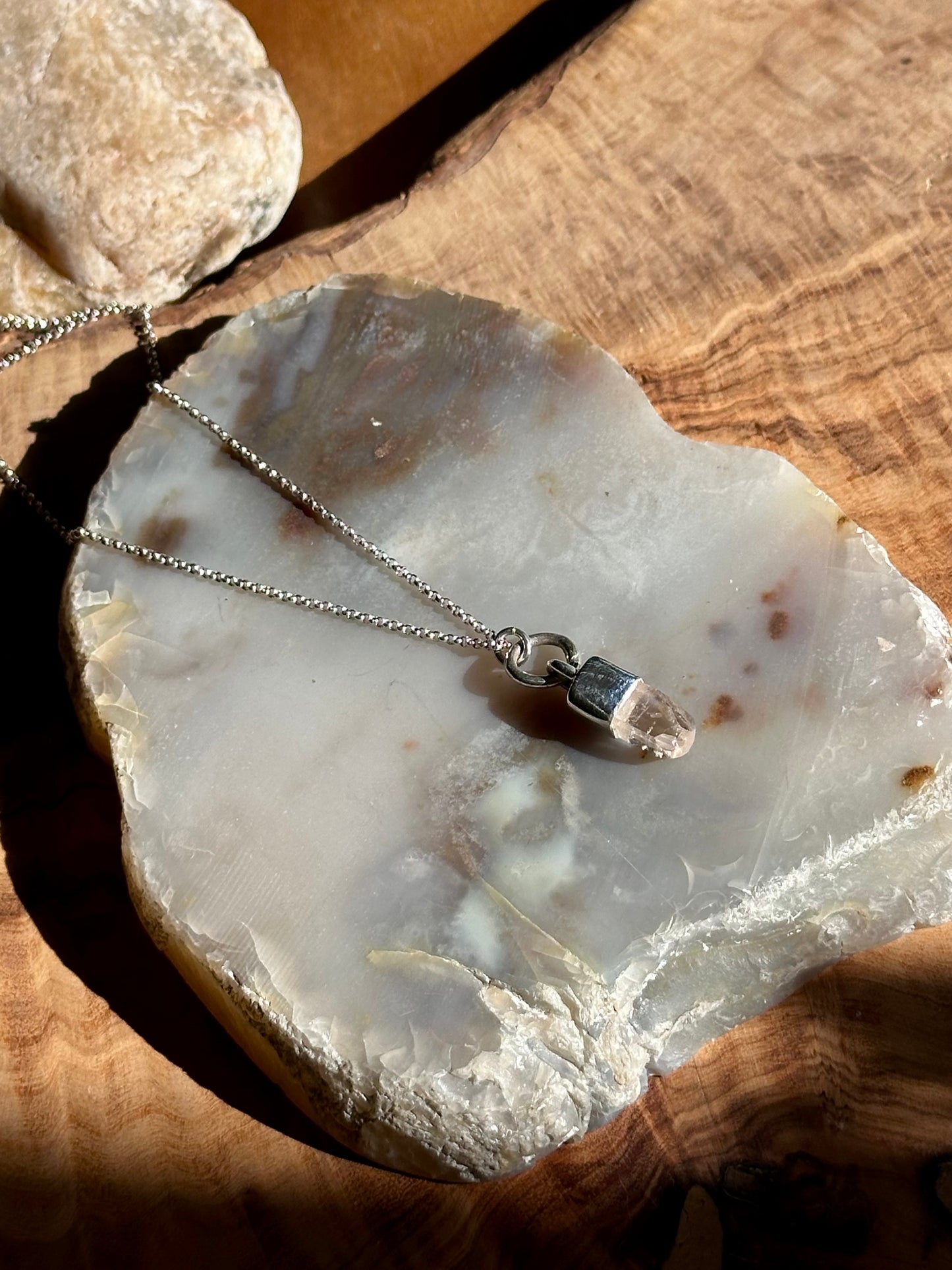 small katlang topaz crystal pendant