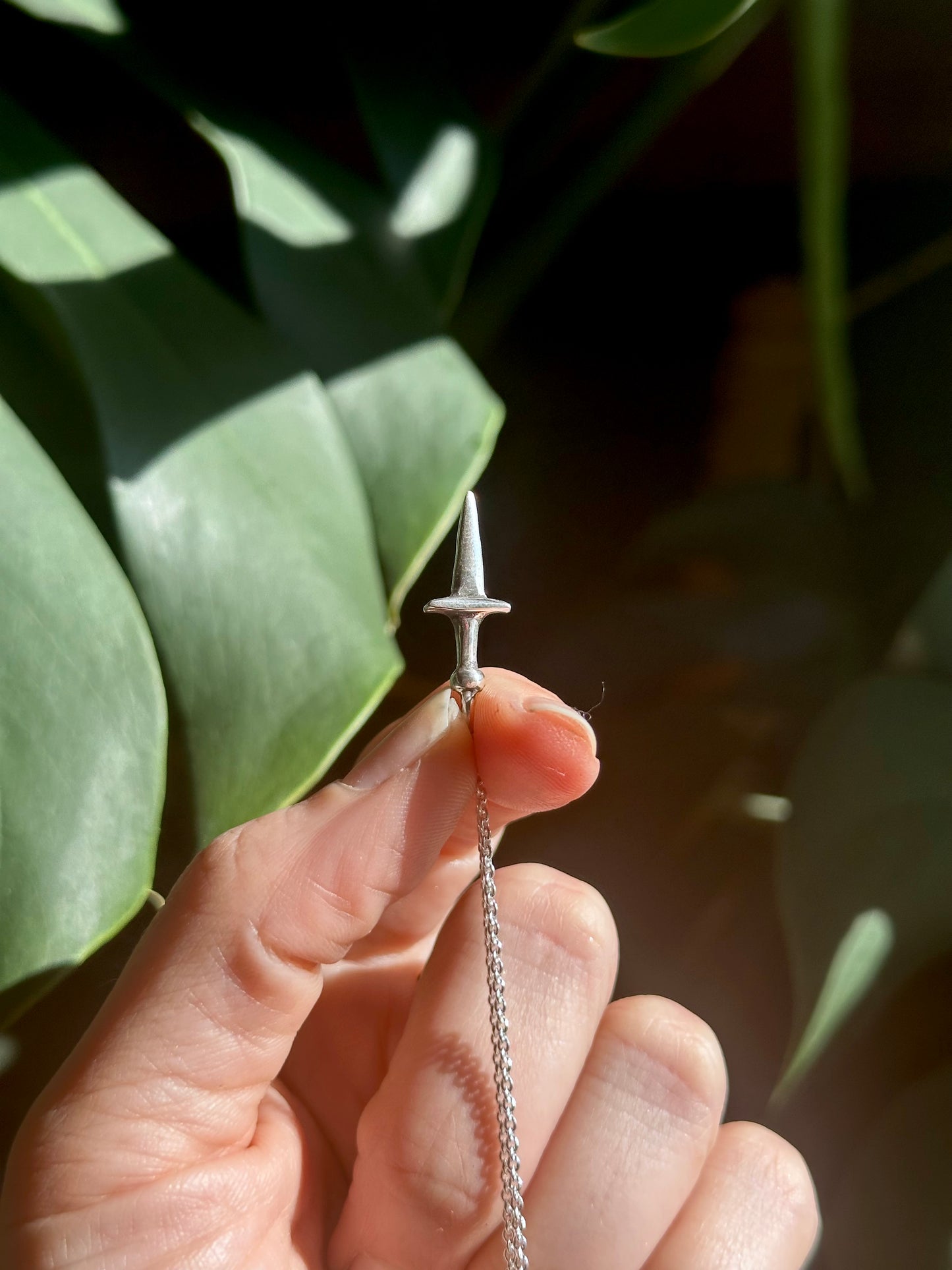 dagger charm necklace