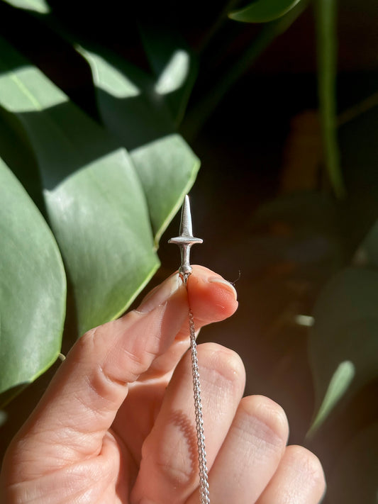 dagger charm necklace