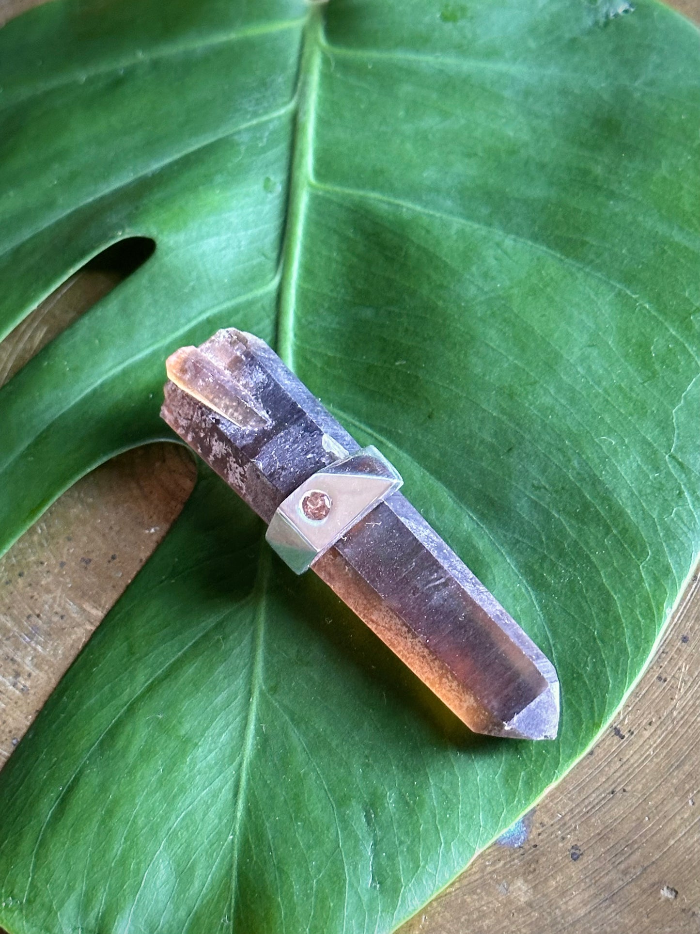 grossular garnet ring