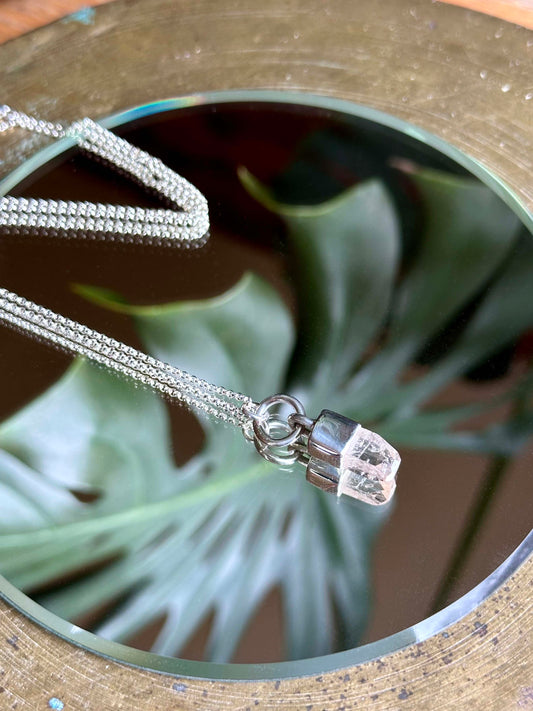 small katlang topaz crystal pendant