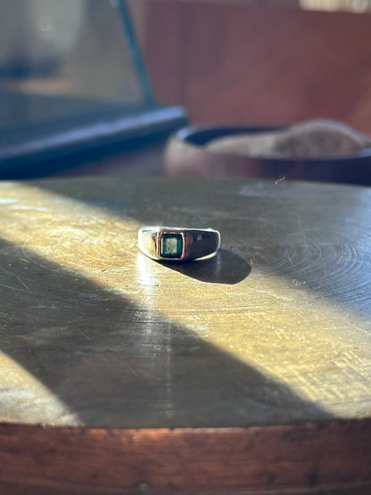 teal tourmaline ring