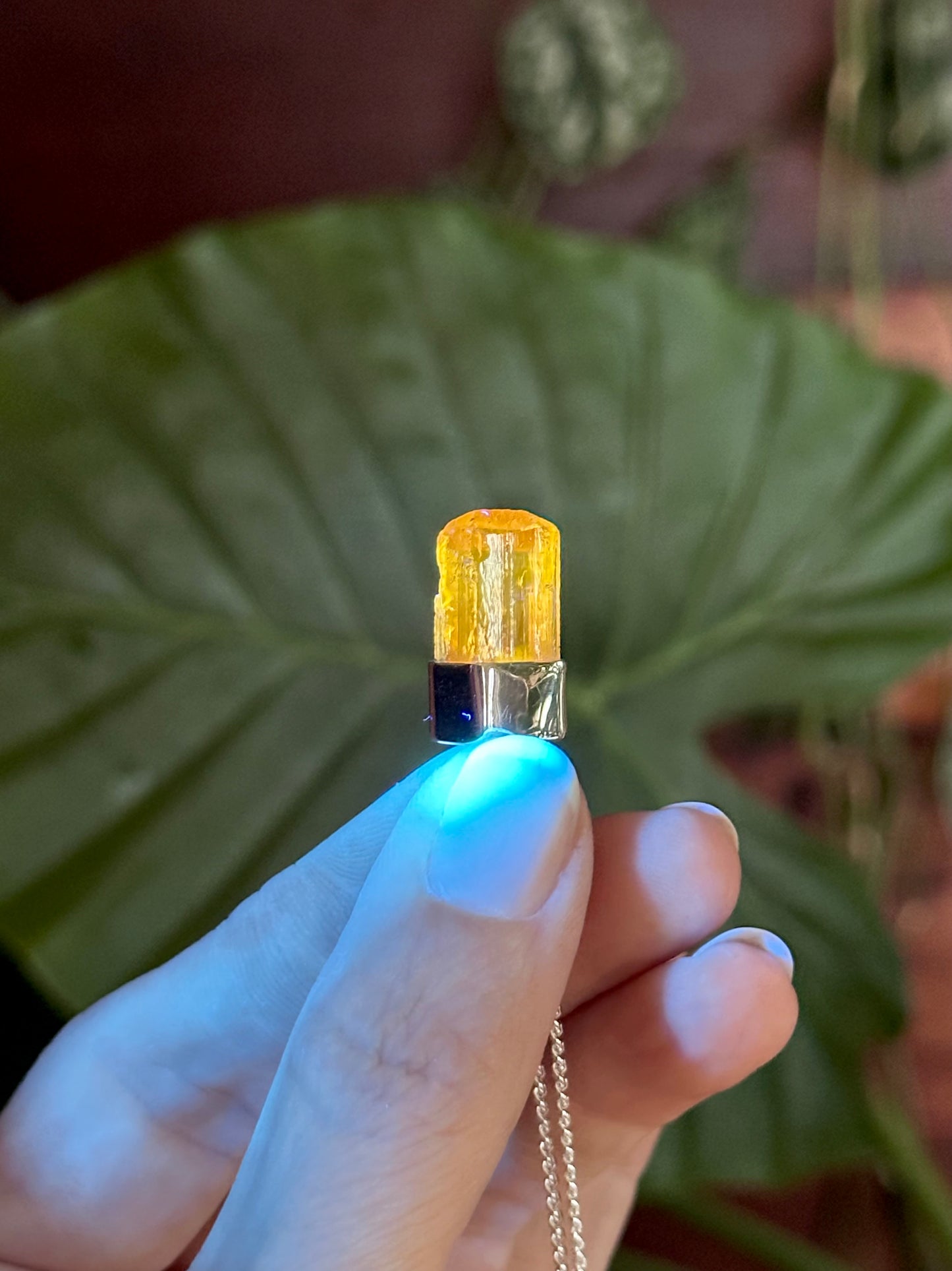 golden imperial topaz pendant