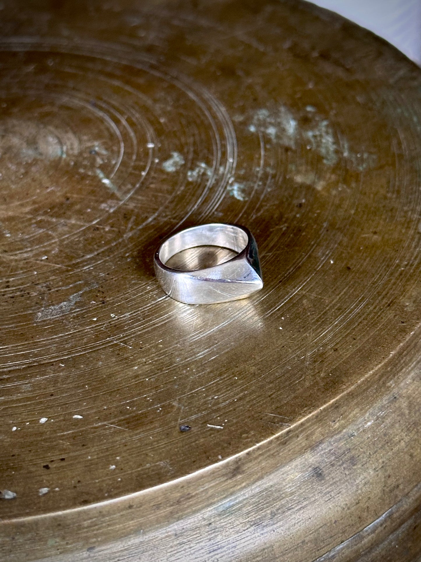 hand carved facet ring