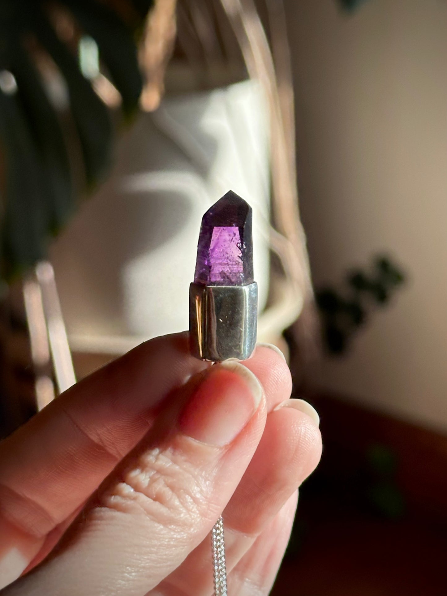 brandberg amethyst pendant