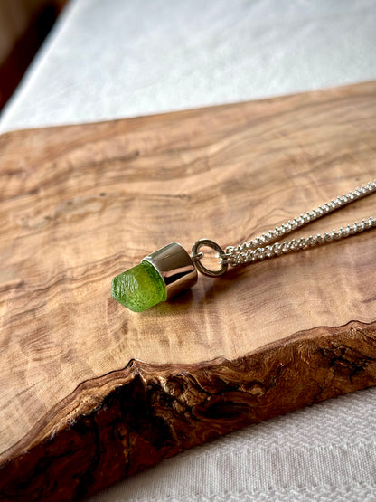 peridot crystal talisman