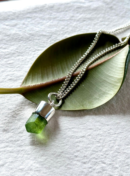 peridot crystal talisman