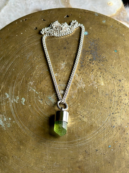 peridot crystal talisman