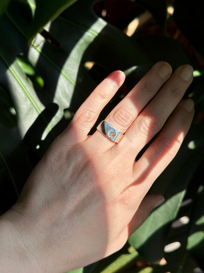 grossular garnet ring