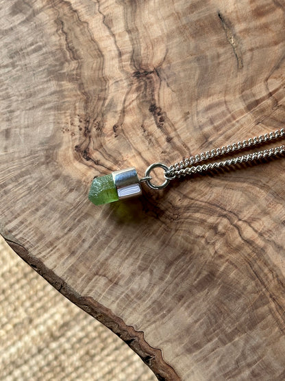 peridot crystal talisman