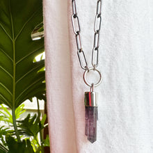 Load image into Gallery viewer, purple tourmaline talisman