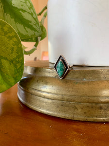 raw emerald ring