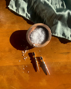 hand-carved salt spoons